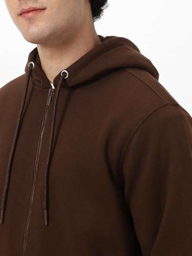 Image of Neostreak Men's Cotton Hooded Neck Zippered Sweatshirt