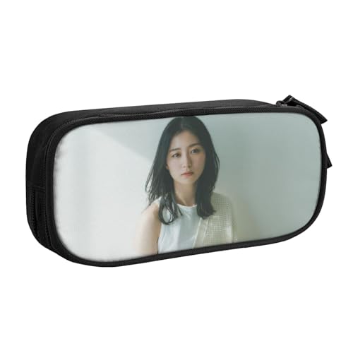 学生用 大容量 高田里穂 (9) 二層ペンケース 多機能 収納力強 5x10.5x21cm 文房具・小物収納 ペン箱 筆箱 鉛筆ケース