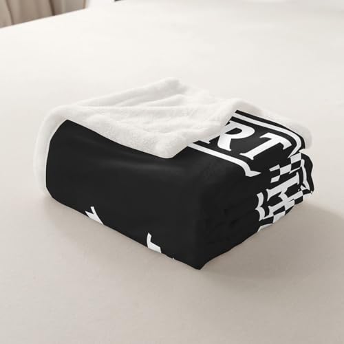 Plaid de course respirant et doux, motif géométrique damier - 8