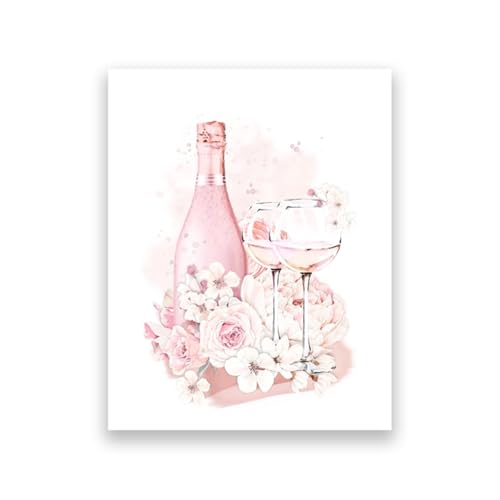 Toile imprimée fleur de Champagne premium affiche artistique 50x70