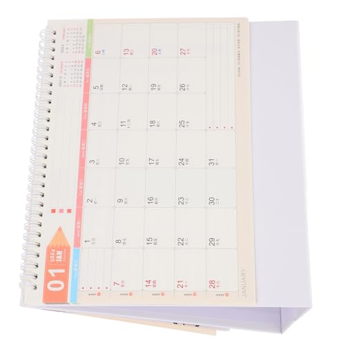 ledmomo 年卓上カレンダー スタンディングデスクカレンダー 省スペース設計 紙製 素材 オフィス用計画管理用シンプルデザイン