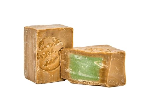 Laurel Soap Bar with Olive Oil Natural Handmade Green Core 2-Pack 180 Gram * 2 by LAVERNE صابون غار