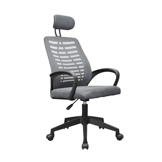 Mars Gaming MGC-ERGOB, Silla Gaming Ergonómica, Asiento y Respaldo de Malla Transpirable, Reposacabezas Regulable, Altura Ajustable Entre 110.5 y 120.5cm, Sistema de Balanceo de 3° a 18°, Gris