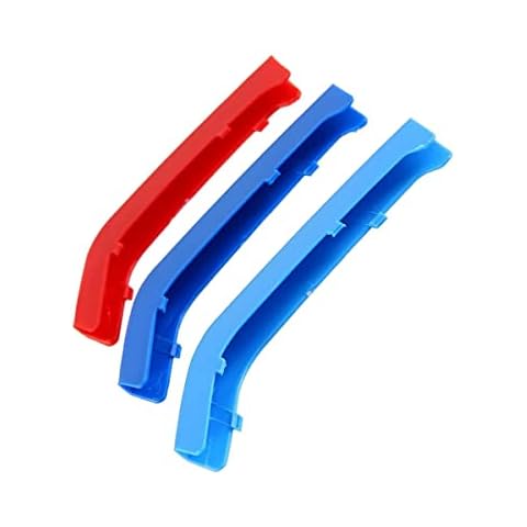 M-Colored Front Grille Insert Trims 3 Colors Clip In Grille Trims Strips Covers for BMW 3/4/5/6/7 series and X3/X5/X6/X7 (This ASIN only for 3 Series 13-19 F30/F31 8-Beam) Cover