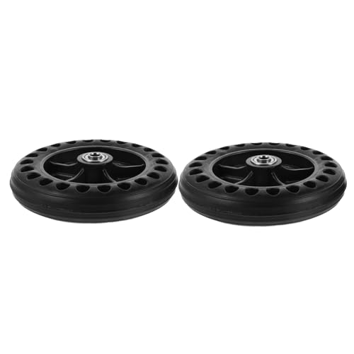 ARTSEWPLY 2個車椅子前後輪用蜂の巣構造ホイール 軽量衝撃吸収性素材 軸 高耐久ユニバーサル適合交換用パーツ 多用途車輪