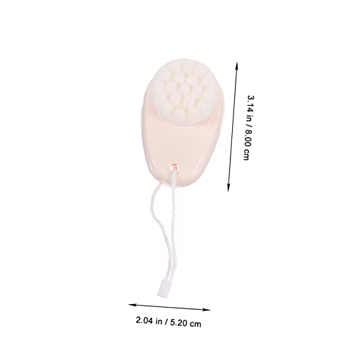 Beavorty 2 Pçs Escova De Limpeza Facial De Dupla Face De Limpeza De Couro Cabeludo De Mão De Mão De