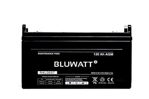Blugy Batería AGM 12V 120Ah para Caravanas