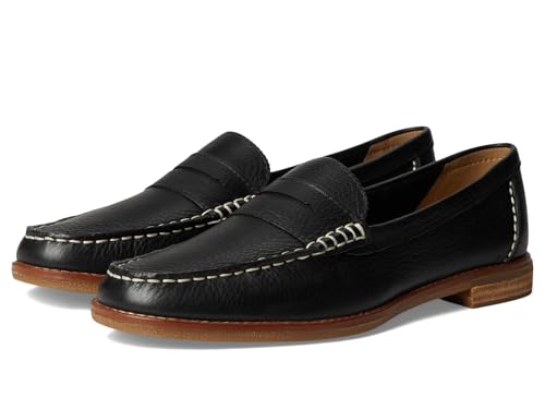 Image of Sperry Women's Seaport Penny PlushWave Saffiano / Metallic Leather Penny Loafer
