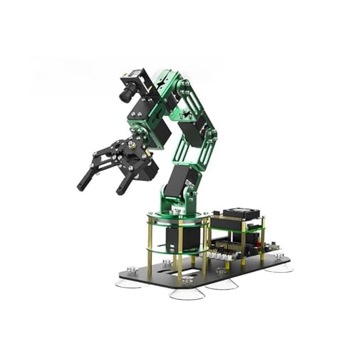 CAYUND Robotic 6DOF Robot Arm Kit, Mechanical Arm AI Visual Recognition with Board for Rp Pi 4B/4G