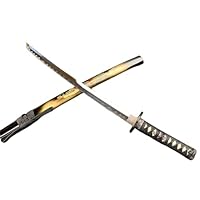 Amazon.co.jp: 濃州正恒作 模造刀 彫金大刀 金侍 3 点セット