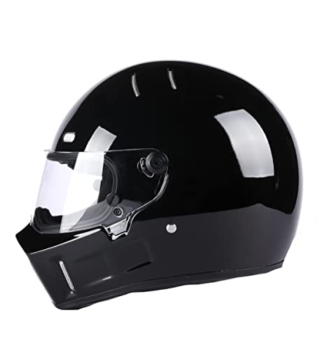 Crg Full-Face Motorcycle Street Bike Fiberglass Helmet Dot Certified Atv-1 - Parent (3X-Large, Glossy Black) #TOP2