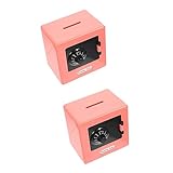 Toyvian Hucha Caja Fuerte De 2 Uds Mini Alcancía Segura para Niños Mini Caja Fuerte para Niños Cara Segura Digital Banco De Monedas Caja De Ahorros Olla De Ahorro para Niños Olla De