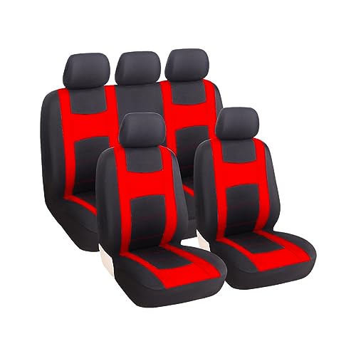 JNNJ 9 Pièces Set Complet Housses De Siège Voiture, Housses Siège De Voiture Avant Universelles, Ensemble De Housses Siège Auto, Compatible avec La Plupart...