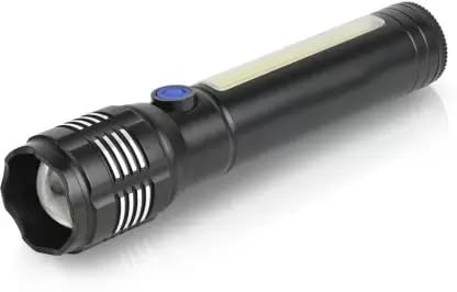 Care 4 4-Mode Zoom Flashlight: High/Low/Strobe with Side COB Light and Durable Metal Body-image-18