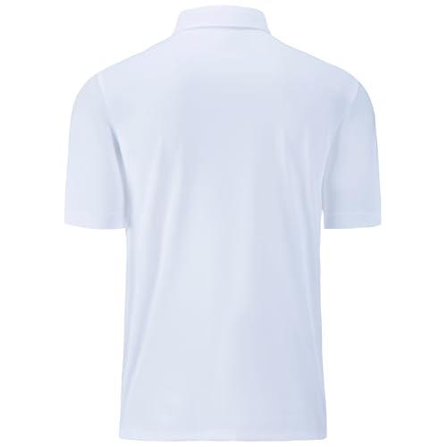 Mens Golf Shirt Short Sleeve Moisture Wicking Dry Fit Performance Casual Solid Collared Golf Polo Shirts for Men2