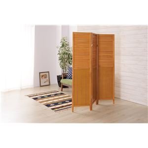 天然木スクリーン(パーテーション/衝立) 3連と4連 ペア高さ160cm 木製