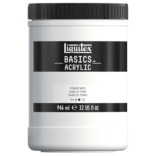Liquitex Basics Acrylique Pot 946 ml Blanc Titane ROW
