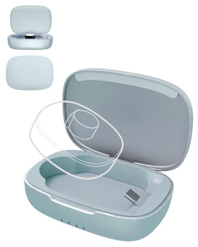 Doohoeek Updated Charging Case Compatible with Oura Ring 4 & 3 Charger, Wireless Power Station Fits Official Chargers & Fit All-Sized Rings Gen 4 & 3 1000mAh (Blue, Ring4/3)