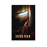 映画『アイアンマン マーベル3』ポスター キャンバス 壁アートホーム バスルーム 寝室 オフィス装飾 プリント芸術作品 インテリア12x18inch(30x45cm)