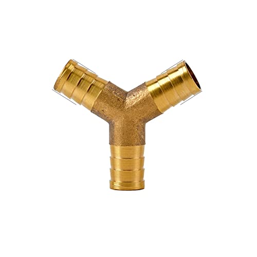 Conector de tubería de lengüeta en codo de latón de 10mm para mangueras de agua 8