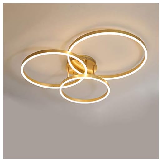 LED taklampa vardagsrumslampa sovrum barnrum taklampa guld runda ringar 3 lampor ljuskrona takbelysning dimbar fjärrkontroll kökslampa hall tak lampa, Ø 70 60 50 ~ 90 W