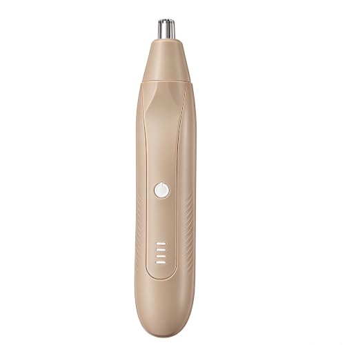 Nose Hair Trimmer for Men, Electric Nose Ear Eyebrow Grooming Kit, Khaki