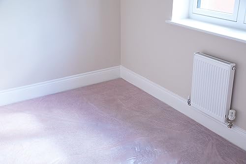 Fit For The Job 3er-Pack, farbige 3,6m x 2,7m Polyethylen-Staubschutztücher, staubdicht und wasserdicht, ideal zum Abdecken und Schützen von Böden und Möbeln beim Streicharbeiten und Dekorieren