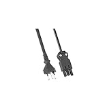 Bachmann 375.003 Gerätezuleitung Schuko GST18, 3 m schwarz