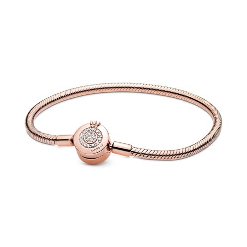 PANDORA Bracciale 589046C01-18 Corona Frizzante Rosé