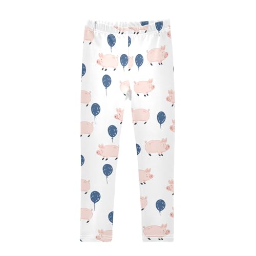 Piggy Balloon Girls Leggings Athletic Pants Tights Stretch Bottom