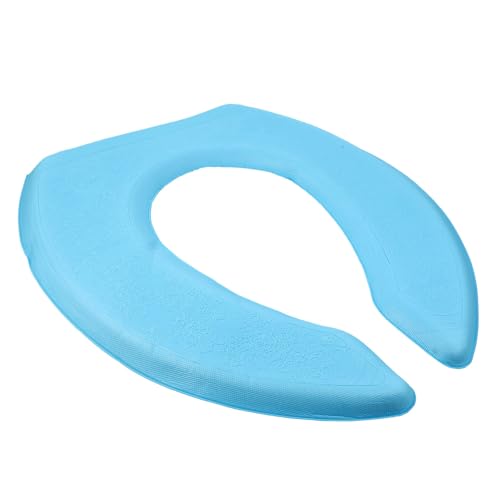 FIXOSHEE Cojín para Asiento de Inodoro EVA y Acolchado Diseño Autoadhesivo U-shaped Suave y Resistente para Baño Color Azul
