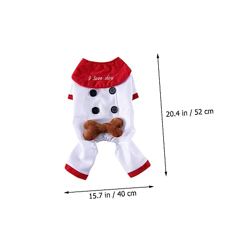 Disfraz para perro SUPVOX XL Halloween blanco miniatura 2