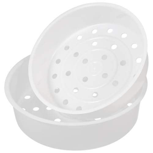 PRETYZOOM Juego de cestas para olla de arroz, bandeja de vapor antideslizante, apta para microondas para olla de arroz aromática