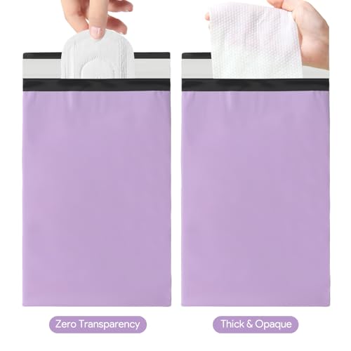 Image of 100 Pcs Sanitary Napkin Disposal Bags, Feminine Hygiene Period Bags for Tampons & Pads, Period Disposal for Teen Girls, Odor Blocker, Leak-Proof Sanitary Storage for Menstrual Products, Purple