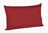stretch satin bordeaux 1 Kissenbezug; Größe 50 cm x 80 cm