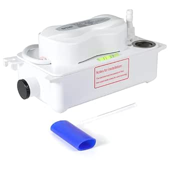Condensate Pump, 100L/H Flow, 6.6ft/2m Lift, 0.63 Qt/0.6L Tank, Automatic Switch, for AC, Dehumidifier, HVAC, Furnace, Ice Maker, Water Drain - Note: Plug Not Included