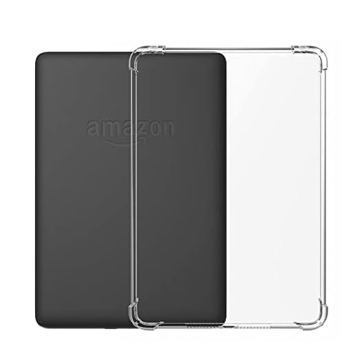 Chineestyle Capa de diamante transparente para Kindle Paperwhite 10º (2018), [não amarela] [proteção militar contra quedas, mas não volumosa] Slim Fit rígido com amortecedor de TPU