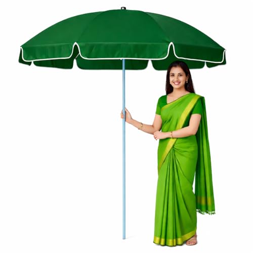 Image of Stylish 7 Feet Patio Garden Umbrella Big Size with UV Protection, Windproof Fabric and Waterproof Design