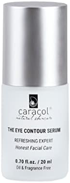 Caracol Natural Skincare - Day & Night Eye Contour Serum - w/Chamomile, Aloe Vera, and Vitamin E for Brighten Dark Circles - Under Eye Care, Cruelty Free, Revitalizing Serum - (0.7 Fl. Oz.)