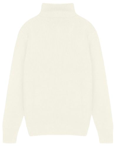 Pull à col roulé LTB Jeans Reyane blanc en maille premium S - 2