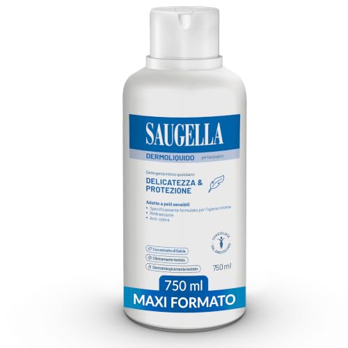 Saugella Dermoliquido Detergente Intimo Quotidiano per Uso Frequente, 750 ml