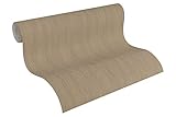 A.S. Création Vliestapete Sumatra Tapete Uni 10,05 m x 0,53 m braun metallic Made in Germany 328825 32882-5