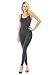JJJ Fashion Womens Sleeveless Tank One Piece Unitard Jumpsuit for Gymnastics Dance Costume-Made In USA (Charcoal, Large)