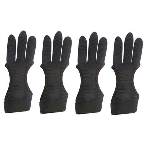 BESPORTBLE 4pcs Leather Finger Guard Protector for Portable Glove Professional Accessory