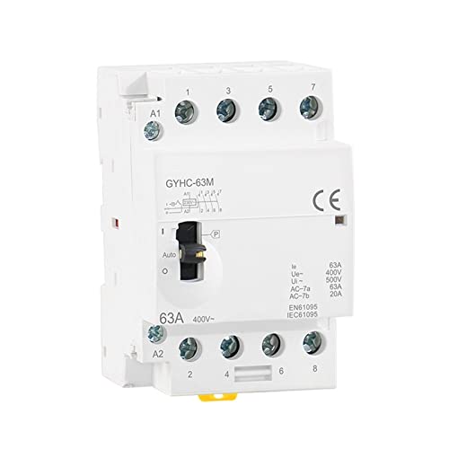 Contacteur ménager 4P 63A 2NO2NC pour contrôler le chauffage et chauffe-eau à la maison