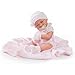 Antonio Juan Antonio Juan-5064 Muñeca recién Nacido con toquilla, Color Rosa (132-5064)