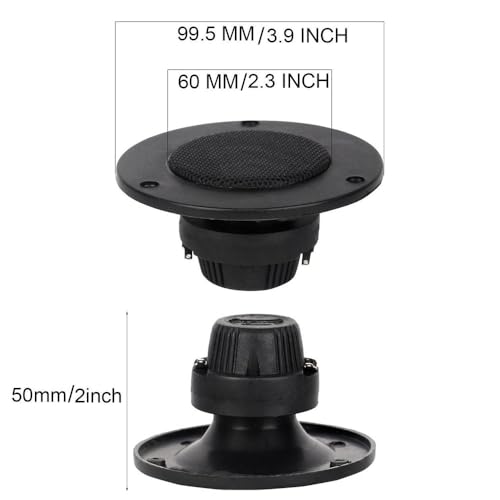 Image of High Power Piezoelectric Tweeter Speakers - 75W RMS / 300W Max - 4 /8 Ohm - (Pack of 2) - for Car & Home Audio