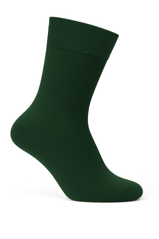 Image of Wens Plain Dark Socks for Girls, Boys, Kids & Men of All Ages (Pack of 3) | Heavy Elastic, Streachable & Comfortable Fit