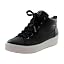 Black Leather/White Sole