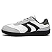 HOBIBEAR Barefoot Shoes Zero Drop Wide Leather Fashion Sneakers for Women Men(White Black, Women 9/Men 8)